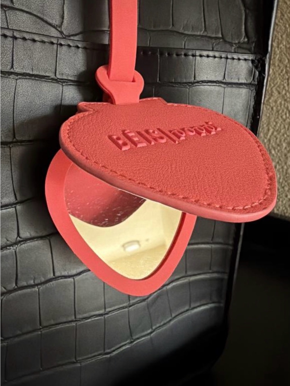 BEIS x Poppi Strawberry Mirror Bag Charm - Picture 6 of 6